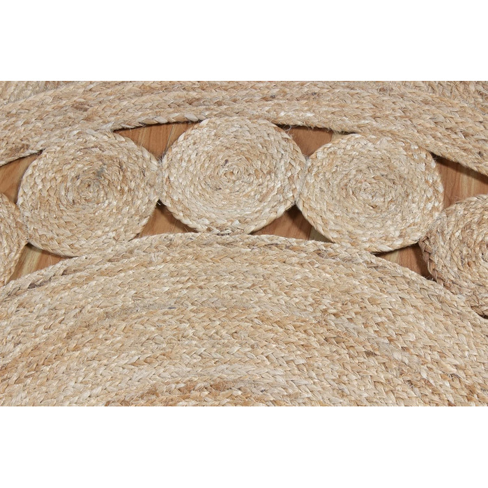 М круглий килим килим кілім, бежевий, плетений джутовий килим, для приміщень і вулиці, плоске плетіння, для спальні, тумбочки, кру