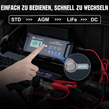 Автомобільний зарядний пристрій LiFePO4 зарядний пристрій 12В з активацією літієвої батареї для автомобіля вантажівки мотоцикла га