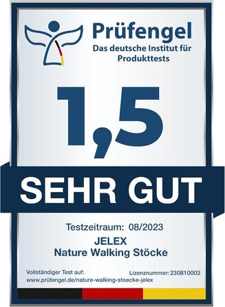 Телескопічні палиці JELEX Nature, регульовані, ультралегкі з протиударною технологією, чорні