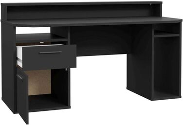 Ігровий стіл Forte Tezaur, 160 x 91 x 72 см, дерев'яний композит, чорний матовий