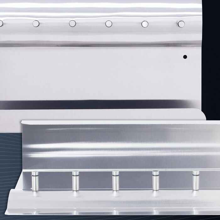 Дошка для ключів RICOO з полицею, MB6001, зберігання ключів, дошка для ключів, магнітна дошка, нержавіюча сталь, 30x7x20, дошка ог