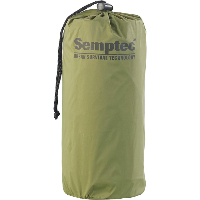 Надувний матрац Semptec Urban Survival Technology для кемпінгу надлегкий надувний матрац для вулиці з мішком, швидке надування, зелений (килимок для сну, кемпінговий килимок, надувний пляжний килимок)