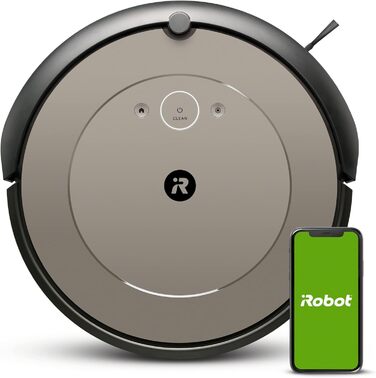 Робот-пилосос iRobot Roomba i1152, з підтримкою WLAN, з двома гумовими щітками для всіх підлог, індивідуальні пропозиції через дод