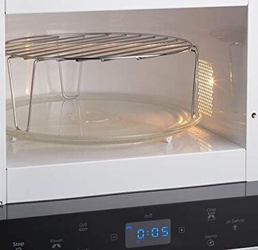 Комбінований гриль і мікрохвильова піч / Варильна камера 700 Вт / 13 л / Функція хрусткої скоринки / Супер компактний дизайн Особливо компактний в кутах / Гриль / Функція швидкого розморожування, срібло, 38 SL