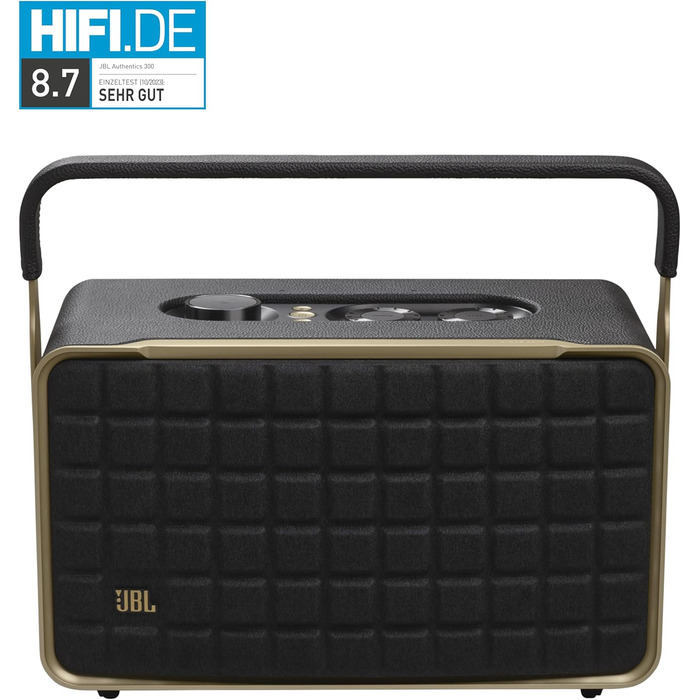 Портативна колонка для розумного будинку JBL Authentics 300 - Bluetooth-бокс з ретро-дизайном 70-х років - з Google Assistant, Ale