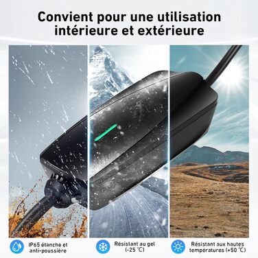 Зарядний пристрій для електромобілів EVJUICION, управління через додаток, зарядний пристрій для електромобілів типу 2 Schuko 8-16