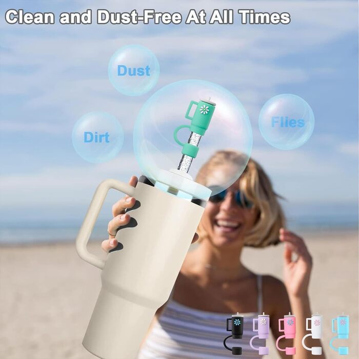 Змінні блискучі соломинки та чохли для чашки Stanley Adventure Travel Tumbler Cup 40 унцій, багаторазові, сумісні з чашками Stanle