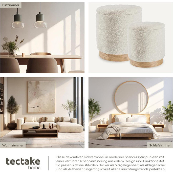 Набір із 2 стільців для зберігання речей, тканина букле ведді, скандинавський стиль, пуф, круглий м&39який стілець для туалетного столика, меблі для спальні, вітальні, коридору, стілець для зберігання речей для дому