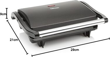 Контактний гриль Tristar GR-2650 Антипригарне покриття рухома кришка 700 Вт