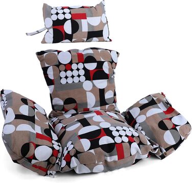 Подушки для кошика підвісного крісла, включаючи спинку, комплект із 2 предметів, сучасний стиль