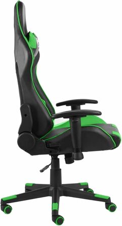 Обертове ігрове крісло, офісне крісло, ігрове крісло, письмове крісло, обертове крісло, зелений ПВХ