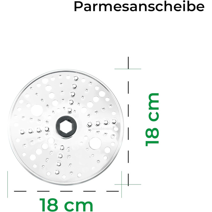 Шматочок пармезану для WunderSlicer для кухні Thermomix & Monsieur