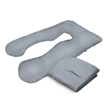 Наволочка з бамбука, яку можна прати Наволочка для подушок для сну на боці, комфортних подушок для дорослих, подушок для годування та подушок для сну на боці для вагітних Дихаюча наволочка Сірий бамбук - Сірий