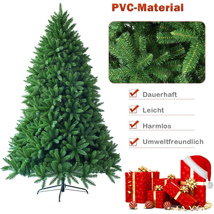 Штучна ялинка 180 см COSTWAY