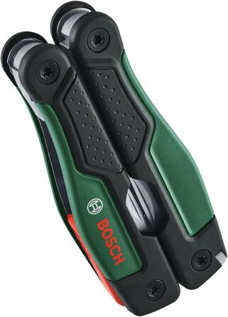 Мультитул Bosch 16-в-1 (Багатофункціональний інструмент для самостійного використання, відпочинку на природі та кемпінгу нержавіюча сталь функція блокування м&39яка рукоятка 16 функцій плоскогубці викрутка ніж пилка тощо)