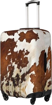 Чохол для валізи з принтом з червоної та білої яловичої шкіри BAFAFA, еластичний захист від подряпин та пилу, чорний, розмір 80