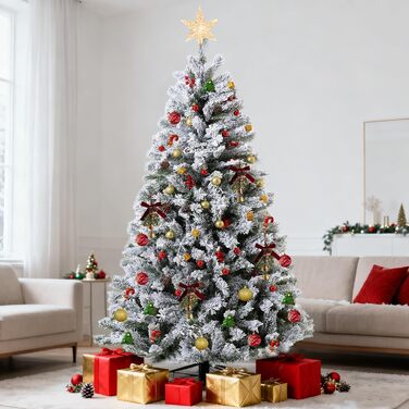 Штучна ялинка зі снігом 210 см EVGN