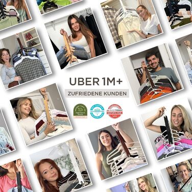 Компактний органайзер для вішалок для одягу MORALVE 4 шт. 6-ярусний органайзер з європейського бука з поворотним гачком на 360 (вішалки не входять до комплекту), білий, 4 шт.