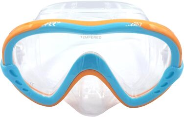 Дитячий набір для підводного плавання, силіконова маска для дайвінгу із захистом від протікання та запотівання, суха трубка, силіконовий матеріал, набір для підводного плавання для хлопчиків та дівчаток, &quotЗнайди свого Немо&quot - синій/помаранчевий