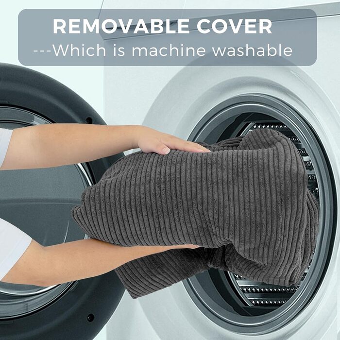 Ліжко-мішок MAXYOYO, розкладне, вельветовий диван-ліжко, матрац для дорослих, надзвичайно товстелезне, складається в 4 сторони, диван-ліжко для спальні, вітальні, антрацитово-сірий, 135 x 240 см