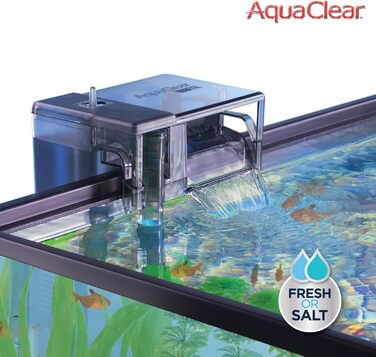 Зовнішній фільтр AquaClear Power Filter 50 для акваріума, що кріпиться на кліпсу, для акваріумів від 76 до 190 літрів, 6 Вт