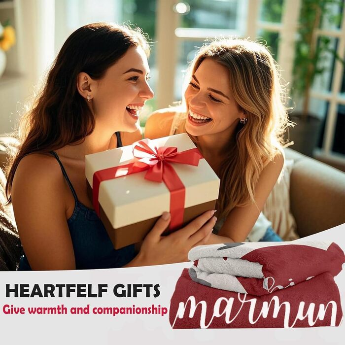 Подарунок для найкращої подруги, ковдра-обіймачка для дівчини, подарунок на день народження для дівчини, різдвяний подарунок для найкращої подруги, жінки, сестри, колеги 150*200 см