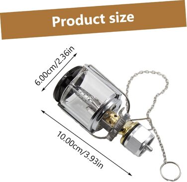 Туристична лампа, пропанова лампа з газом Mapp, портативна газова лампа з міді та нержавіючої сталі з кришкою для кемпінгу на свіжому повітрі та надзвичайних ситуацій