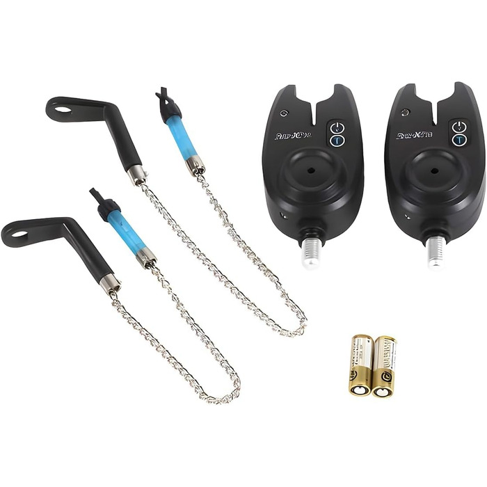 Набір для лову коропа - Повний комплект рибальського спорядження для коропових рибалок - Вудка, котушка, сигналізатор клювання, свінгер та багато іншого - Високоякісний набір для початківців та експертів - У комплекті стандартний кейс на 2 вудки