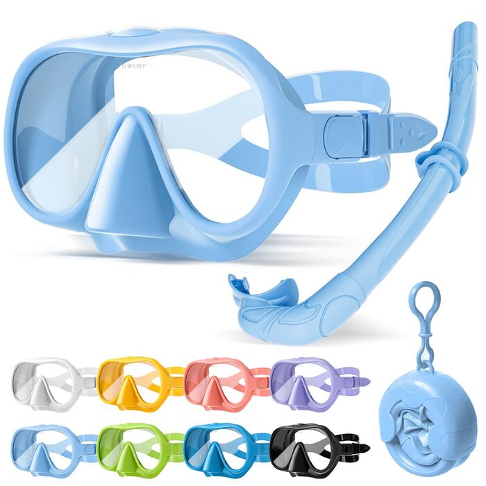 Набір для дорослого підводного плавання, безрамкова маска для дайвінгу Macaron, маска для підводного плавання з надшироким оглядом 180 та захистом від запотівання, професійна маска для підводного плавання із захистом від протікання, плавальні окуляри для 