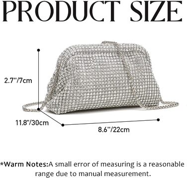 Блискуче клатч-слюда для жінок, сяюча вечірня сумочка з діамантовими пухнастими кульками для вечірок та весіль, світле срібло