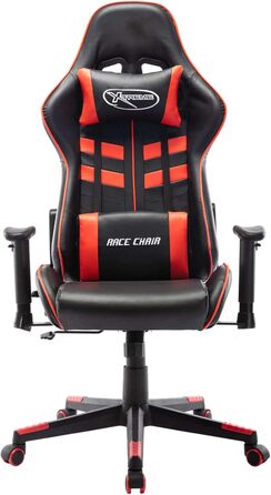 Ігрове крісло, офісне крісло, ігрове крісло, письмове крісло, обертове крісло, чорно-червона штучна шкіра