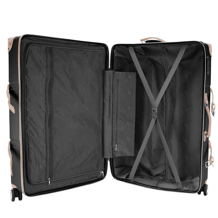 Валіза Semi Line 28' (L) Black/Pink Cream (T5671-4)