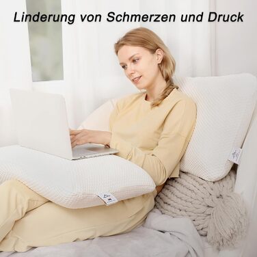 Подушка Talalay виготовлена зі 100 натурального латексу, знімає тиск, біль у шиї та плечах, без хімічних речовин з піни з ефектом пам&39яті, ідеальна упаковка (Med, King (834015) см) Medium King (834015) см