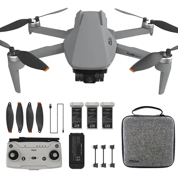 Дистанційне керування, складаний квадрокоптер RC для дорослих (3 батареї), 240g GPS Drone Professional 4K HD Camera FPV Drone, 3-A