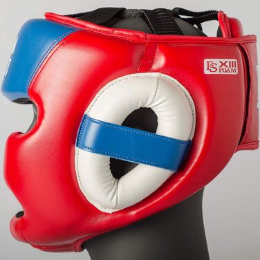 Головний убір Paffen Sport Kids для тренувань з боксу, кікбоксингу, муай-тай червоний/синій/білий