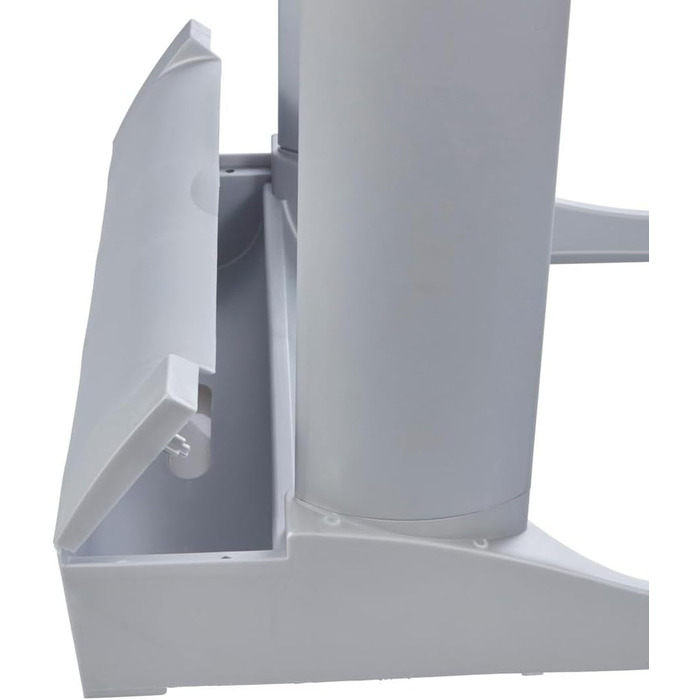 Підставка для сміттєвих контейнерів keeeper system з інтегрованим відсіком для зберігання, 60-120 л, Ole, сріблястий