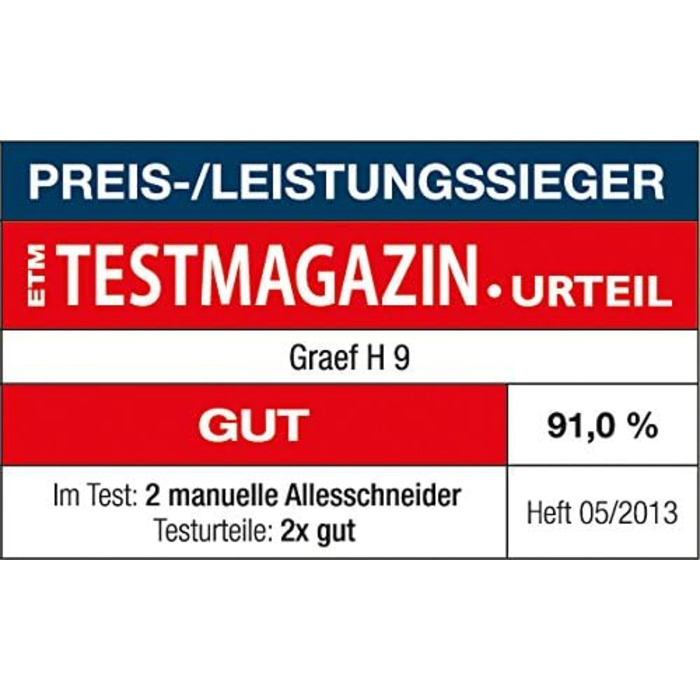 Нарізка для їжі Graef Manuelle H 93 H93EU червоний