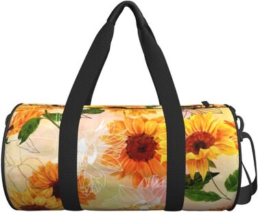 Універсальна дорожня сумка, стильна спортивна сумка з соняшниками для чоловіків та жінок, сумка-мішок, спортивна сумка