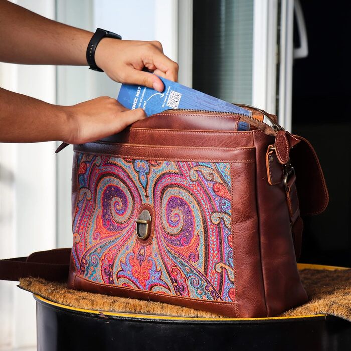 Сумка для ноутбука Londo Zion messenger bag - вищого ґатунку шкіра для стильних технічних професіоналів 13 дюймів коричнева