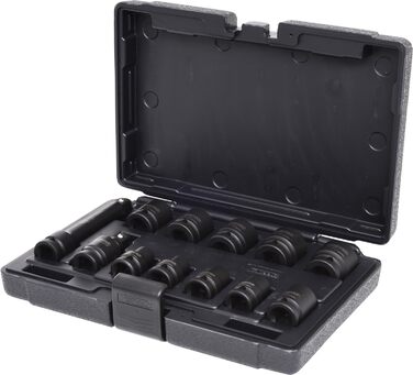 Набір торцевих головок шестигранних ударних, 1/2, короткі, 12 шт. KS Tools 515.0112