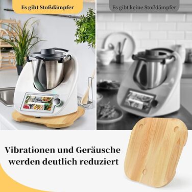 Розсувна дошка OAIDSONL для дошки Thermomix Розсувна дошка для Thermomix TM6 Розсувна дошка для Thermomix TM5 Рухома дошка для кухонного комбайна Thermomix Vorwerk TM 6 Аксесуари Pad Board Дерево