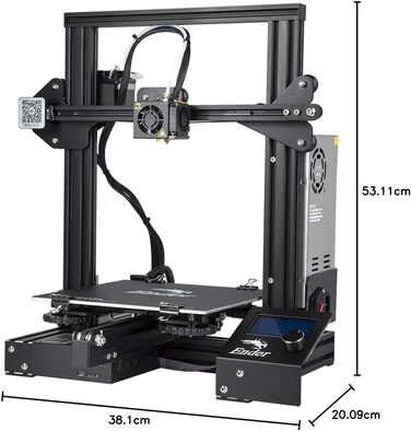 Офіційний 3D-принтер Creality Ender 3 із повним відкритим вихідним кодом із функцією друку резюме Розмір друку 3D-принтера своїми