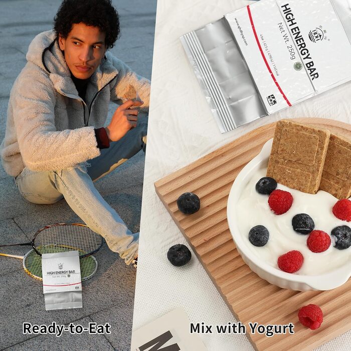 Батончики для екстреної допомоги - таблетки для виживання зі смаком молока, компресоване печиво, термін придатності 20 років, запаси продовольства для екстреної допомоги, запас продовольства для кемпінгу, походів, хуртовини, бляшана коробка, 6 шт., Braune