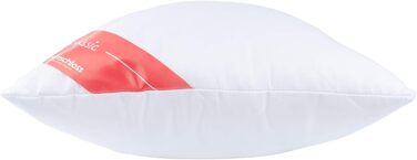 Класична червона подушка для шиї Dream Castle з регульованим наповнювачем для оптимальної підтримки шиї - високоякісна стьобана мікрофібра та міцний дизайн - 40x80 см