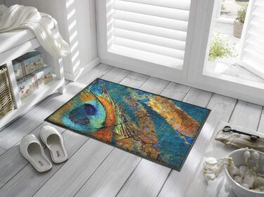 Килимок для дверей Exotic Pavo 50x75 см, для використання всередині та зовні приміщень, можна прати 50 x 75 см (прямокутний)