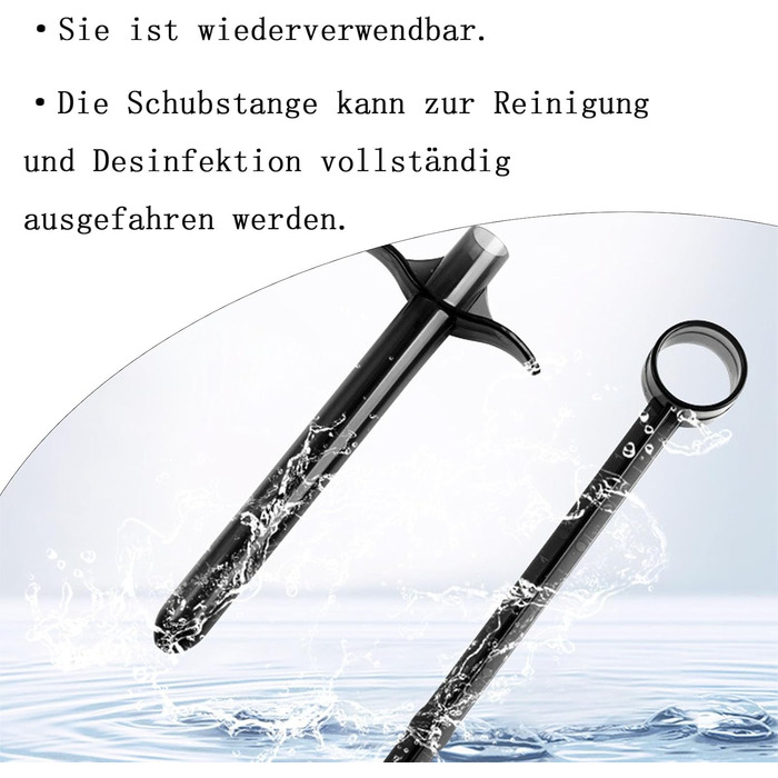 Аплікатор для змащення, 2 шт. синього багаторазового шприца зі змащенням, анально-вагінальний шприц-постріл з кільцем для зчеплення та ручкою для пальців для інтимного догляду та очищення