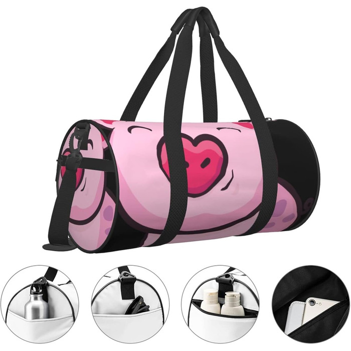Дорожня сумка Посмішка Рожевої Свинки, спортивна сумка для чоловіків та жінок, сумка-мішок, спортивна сумка