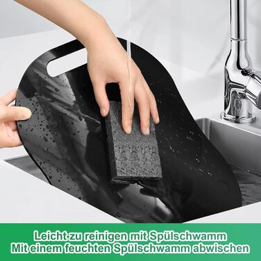 Ковзаюча дошка Zosudull для ковзаючої дошки Thermomix TM6 TM5, ковзаюча дошка преміум класу Thermomix з 2 шт. ами губок для миття посуду, розсувна дошка для Thermomix TM6 TM5 Аксесуари з колесами, катана дошка/слайдер