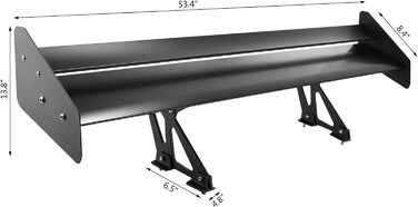 Кг Спойлер 64 см Спойлер багажника 135x10x19 см Задній спойлер Заднє антикрило, 5