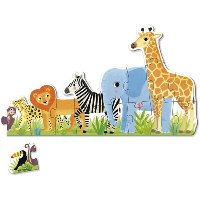 Пазл XXL&39 - Джунглі, від малого до великого, від 2 років, 53426 - &39